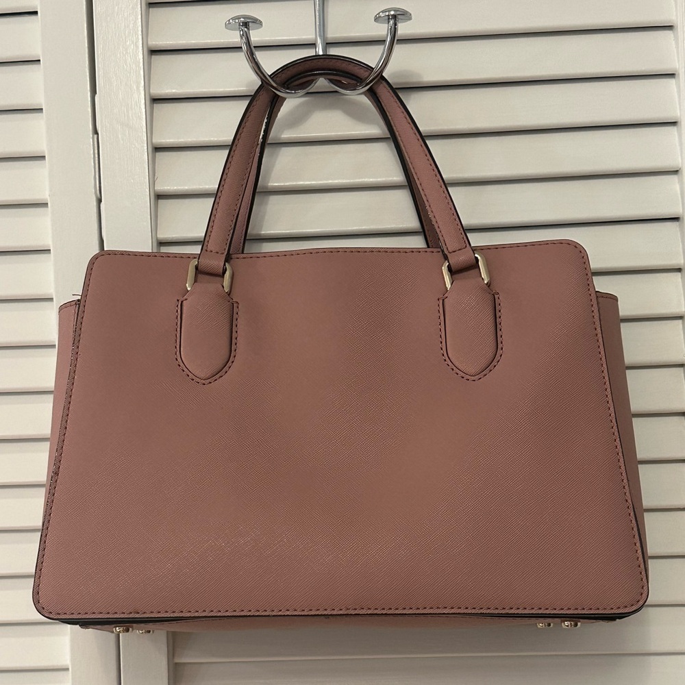 Kate Spade Laurel Way Leighann Crossbody Handbag Mauve EUC - Picture 3 of 11